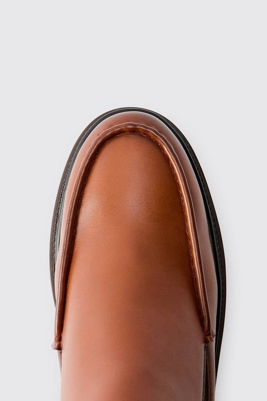 Shuvva Men's Brown Apron Front Chelsea Boots