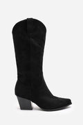 Shuvva Women's Black Embroidered Western Cowboy Boots